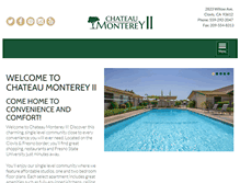 Tablet Screenshot of chateaumonterey.com